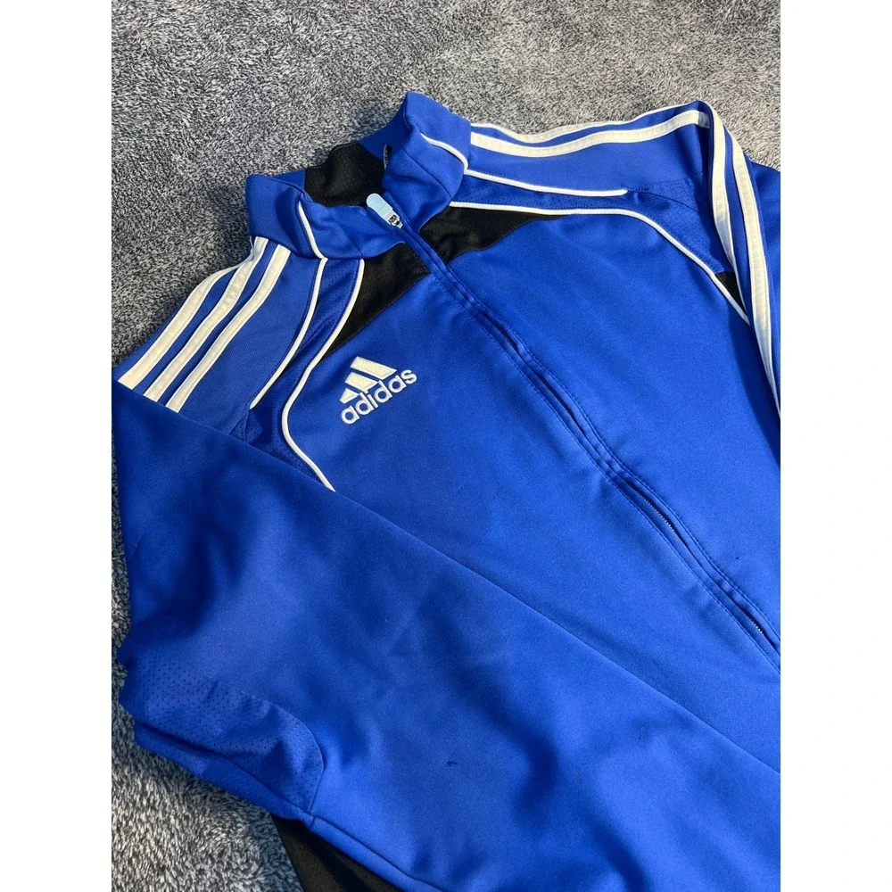 Adidas Kids Blue Black Climacool Full Zip Track Jacket XL 15-16Y